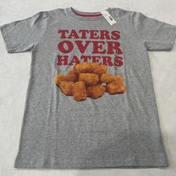Extreme Concepts “Taters Over Haters” T Shirt. Boys Size Large