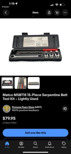 Matco Tools, Serpentine Belt Kit
