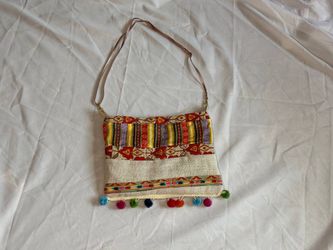 Palestinian Thobe Pompom Purse