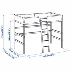 IKEA loft bed frame 