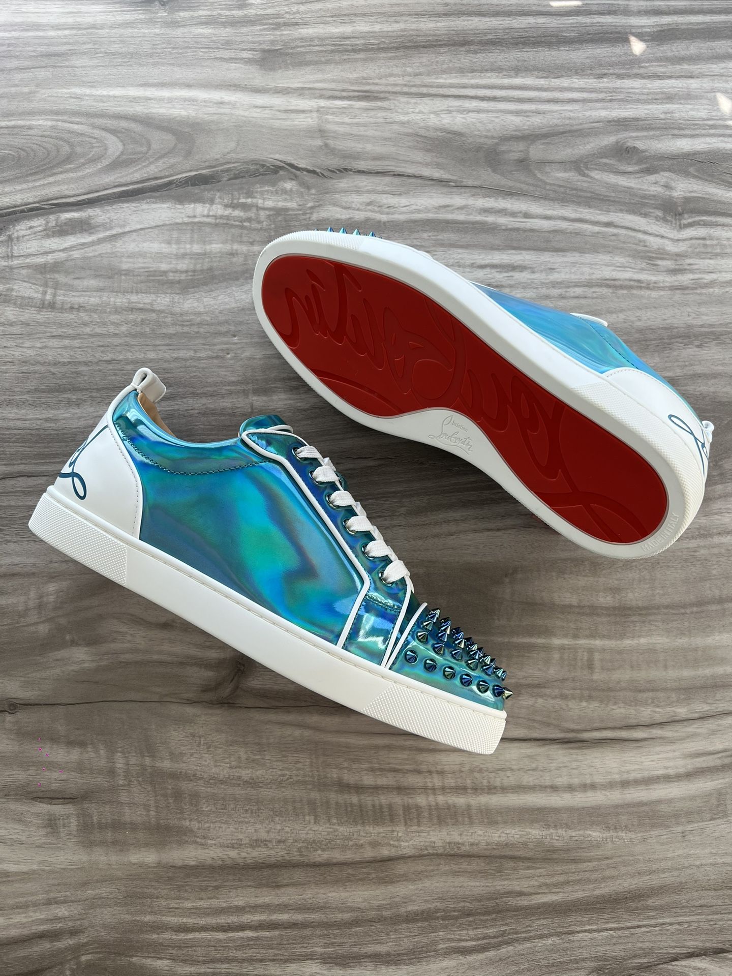Christian Louboutin Orlato Low Spike Blue Size 10 Men’s (EU 43)/ 11.5 Women’s