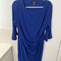 Blue Long Sleeve Dress