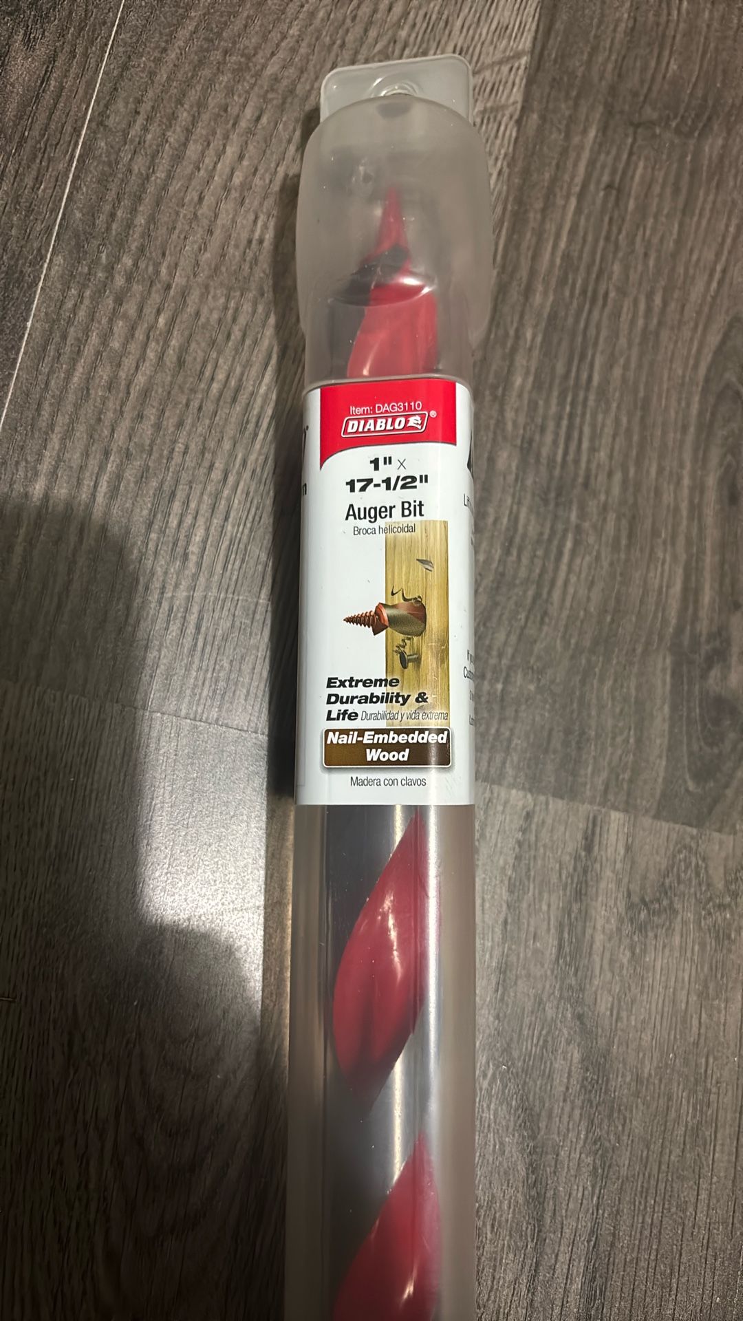 Brand New Diablo 1” Auger Bit