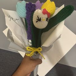 Hello kitty crochet bouquet