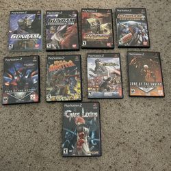 Sony PlayStation 2 games for sale! Gundam, Godzilla.
