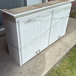 White Double 2door Cabinet