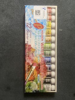 Holbein water soluble oil colors.
