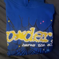  Sp5der Hoodie 'TC Blue