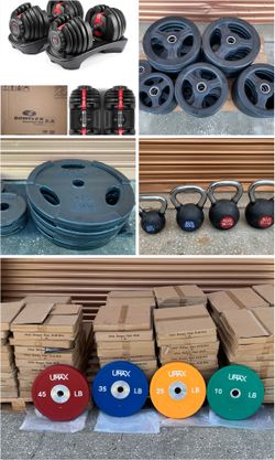 Olympic Bumper Plates, Rubber Coated Weight Plates, Kettle Bells, Adjustable Dumbbells