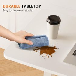 Overbed Bedside Table with Wheels, Adjustable 