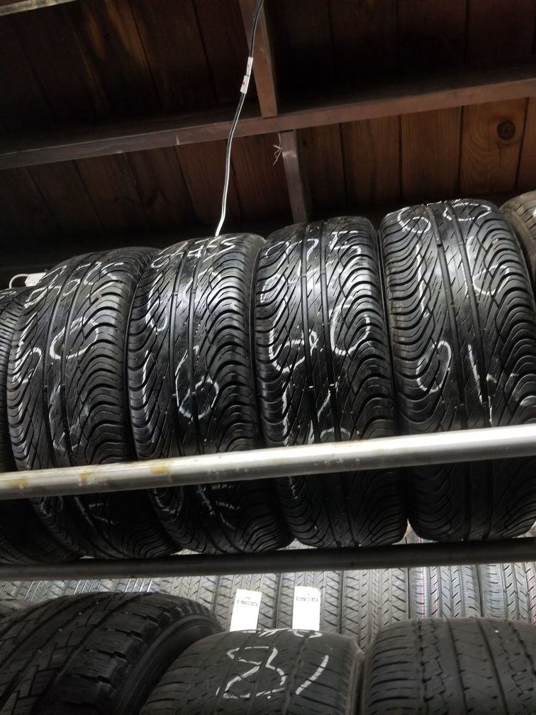4 tires like new size 225 60 r16 price include installation