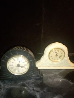TWO SMALL CLOCKS