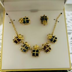 CHARTER CLUB Brand new Maccys Brand Necklace and Ear rings multi color set goes with any dress Brand new with box