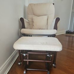 Baby Nursing Chair And Ottoman 