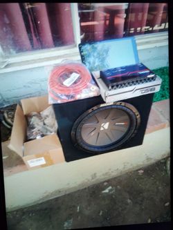 12"sub/amp/stereo/equalizer(325$firm