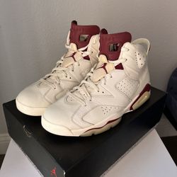 2015 Air Jordan 6 Retro Maroon (size 12)