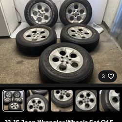 Oem Pre Owned Full Rim And Tire Set Jeep Wrangler 2015