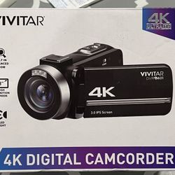 Vivitar - 4K Digital camcorder - Black $89.00 ORO