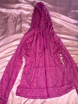CHAMPION Pink Heathered Full-Zip Athletic Hoodie
