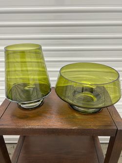 Retro glass dishes