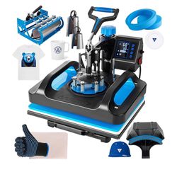 Pro Heat Press 15x12 Inch, 8 in 1 Heat Press Machine with 30 OZ Tumbler Press, Swing Away T Shirt Pressing Machine, Combo Tumbler Heat Press Machine S