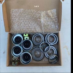 Wheel bearings for 1 1/16” spindled trailers with races. 4 Sets