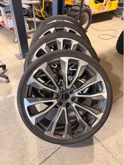 26” GMC style wheels tires