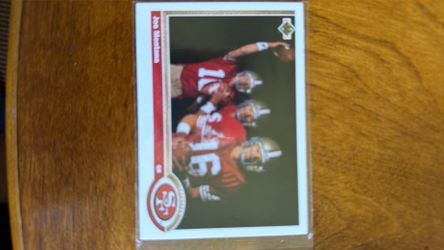 Vintage 1991 upper deck football card Joe Montana
