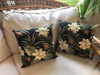 Outdoor Tropical Throw Pillows New