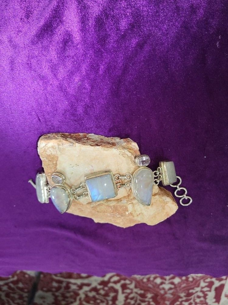 Moonstone Toggle Bracelet