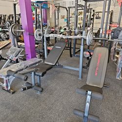 Olympic Bench And Weight Set