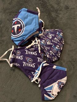 Tennessee Titans Face Masks Set of 4