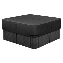 104#Outdoor Hot Tub Cover, 76 x 76 x 20 Inch Weatherproof and Waterproof Hot Tub Cover Protector, 600D Heavy Duty Oxford Fabric and 950N Tearing Stren