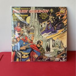 Vintage 1966 The Official Adventures Of Flash Gordon Buster Crabbe  Leo The Lion Record LP