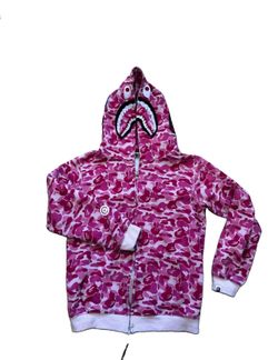 A Bathing Ape BAPE  Pink Camo Hoodie Large