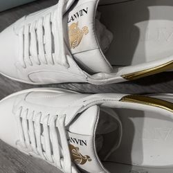 White Lanvin Sneakers 
