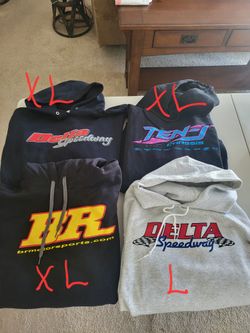 Hooded Race Logo'd Sweatshirt