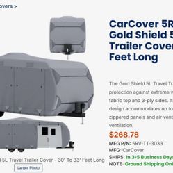Travel Trailer Cover Brand New 30-33 Feet