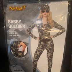Halloween Costume Sassy Soldier $15