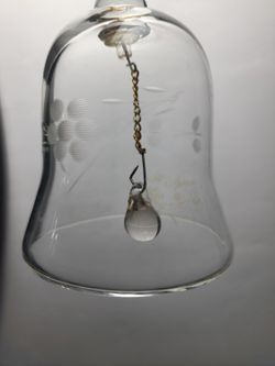 VINTAGE  CrystalBell Princess House Bells