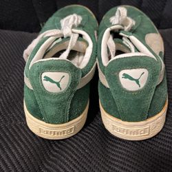 PUMA PB0607 Men’s Shade Green Vintage Lace Up Sneakers Size 8