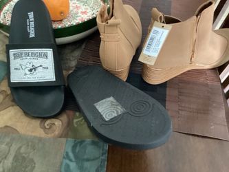 TRUE RELIGION SLIDES @Size 6 / TOMS BOOTS SIZE 5