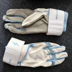 BRUCE BOLT  - PREMIUM PRO  LEATHER BATTING GLOVES