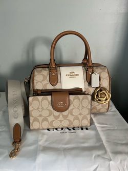 Coach Rowan Satchel With Matching Wallet