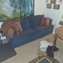 Midnight Blue Couch.  Pick Up Only.
