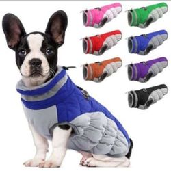 NEW* Blue Dog Coat With Harness (Small)