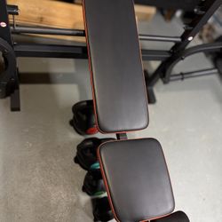 Weight Bench With Weights (like New)