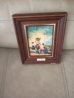 F.goya Spain picture tile collectible