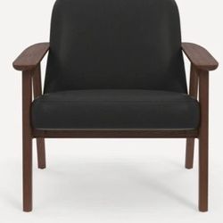 Lodge Chair Slate Leather, Walnut FLRST-AC-LD-L-SLL-DW,  Like New, Excellent Condition