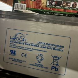 4 LPC12-100(12V100AH) Batteries 
